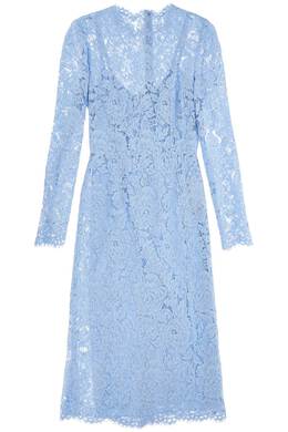 Dolce & Gabbana: Кружевное платье  Light Blue