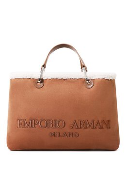 Emporio Armani: Коричневая сумка 