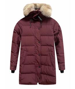 CANADA GOOSE: Бордовый пуховик 