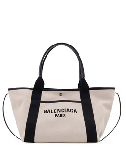 Balenciaga: Бежевая сумка-шоппер 