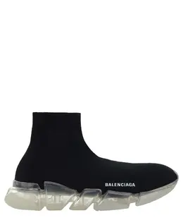 Balenciaga: Чёрные кроссовки  Speed.2