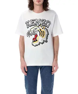 Kenzo: Хлопковая футболка  Tiger