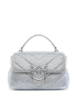 PINKO: Серебристая сумка  Love