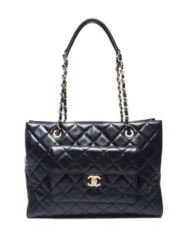 CHANEL Pre-Owned: Чёрная сумка 
