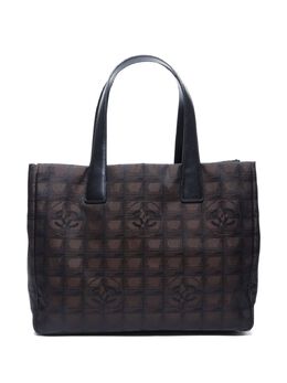 CHANEL Pre-Owned: Коричневая сумка-шоппер 