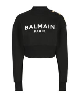 BALMAIN: Чёрная толстовка 