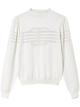 TWINSET: Белый свитер  Oval T