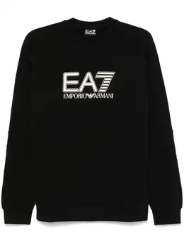 Ea7 Emporio Armani: Чёрный свитшот 