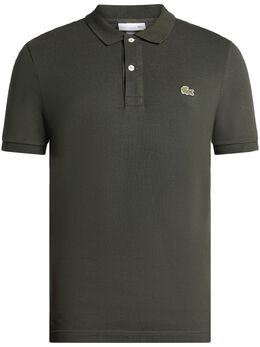 Lacoste: Поло цвета хаки 