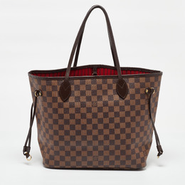 Louis Vuitton: Коричневая сумка  Neverfull MM