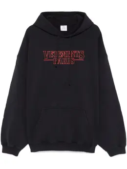 VETEMENTS: Чёрная толстовка 