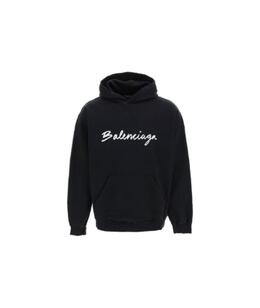 BALENCIAGA: Чёрная толстовка 