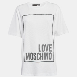 Love Moschino: Белая футболка 