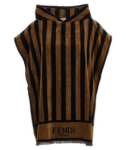 FENDI: Пальто в полоску 