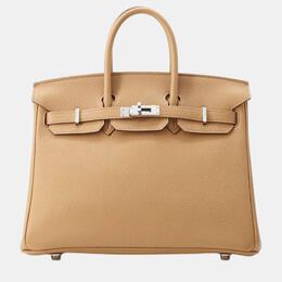 Hermes: Коричневая сумка-шоппер  Birkin