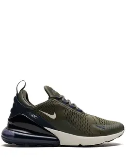 Nike: Зелёные кроссовки  Air Max 270