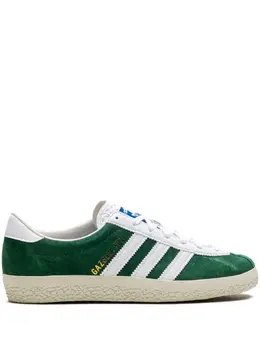 adidas: Зелёные кроссовки  Gazelle
