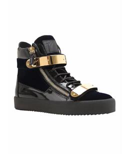 GIUSEPPE ZANOTTI DESIGN: Тёмные кроссовки 