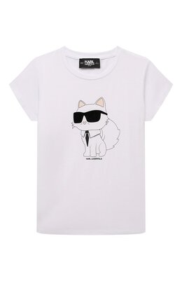 Karl Lagerfeld Kids: Хлопковая футболка 