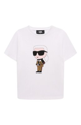 Karl Lagerfeld Kids: Хлопковая футболка 