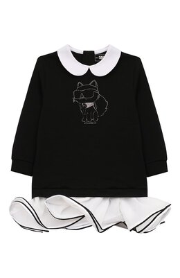 Karl Lagerfeld Kids: Хлопковое платье 