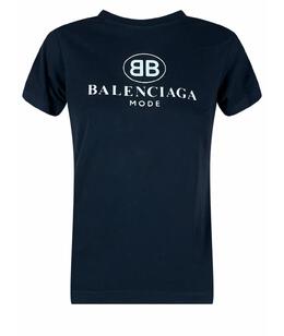 BALENCIAGA: Чёрная футболка 