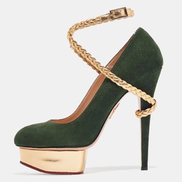 Charlotte Olympia: Зелёные туфли 