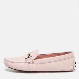 Tod's: Розовые лоферы  Double T