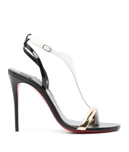 CHRISTIAN LOUBOUTIN: Чёрные босоножки 