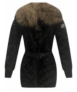 MONCLER: Чёрный пуховик 