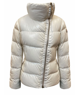 MONCLER: Белый пуховик 