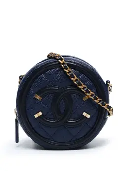 CHANEL Pre-Owned: Синяя сумка 