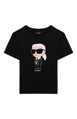 Karl Lagerfeld Kids: Хлопковая футболка 