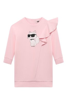 Karl Lagerfeld Kids: Хлопковое платье 