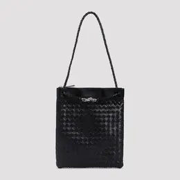 Bottega Veneta: Чёрная сумка 