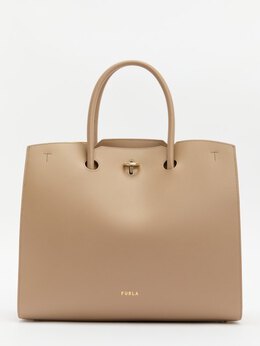 Furla: Бежевая спортивная сумка 