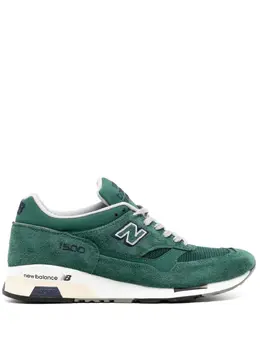 New Balance: Зелёные кроссовки  1500