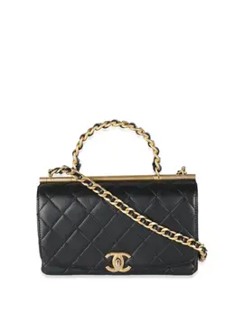 CHANEL Pre-Owned: Чёрная сумка 