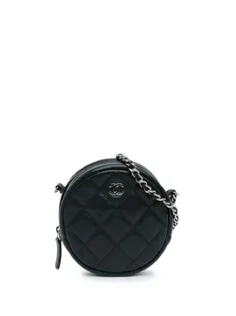 CHANEL Pre-Owned: Чёрный клатч 