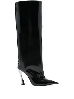 Mugler: Чёрные ботинки 