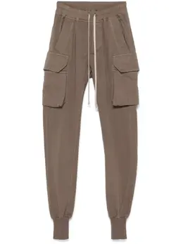 Rick Owens DRKSHDW: Зелёные брюки  Cargo