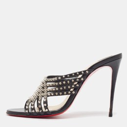 Christian Louboutin: Чёрные сандалии 