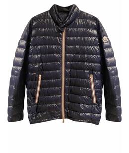 MONCLER: Тёмный пуховик 