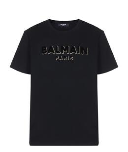 BALMAIN: Чёрная футболка 