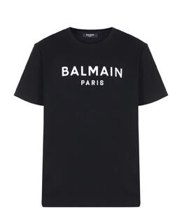 BALMAIN: Чёрная футболка 