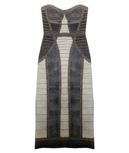 HERVE LEGER: Коктейльное платье 