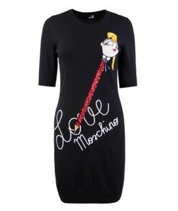 LOVE MOSCHINO: Платье из шерсти 