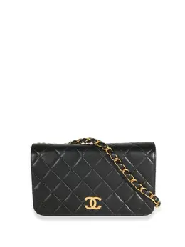 CHANEL Pre-Owned: Чёрный кошелёк 