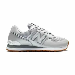 New Balance: Серые кроссовки  574