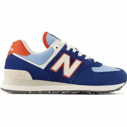 New Balance: Синие кроссовки 